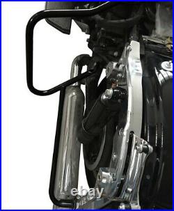 2x Porter pour Harley Davidson Touring 14-21 avec garde noire Craftride Tour Dis