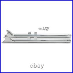 39 Fishtail Double échappement Slip On Silencieux pr Harley Touring FLHT 17-24 39 Fishtail Double échappement Slip On Silencieux pr Harley Touring FLHT 17-24