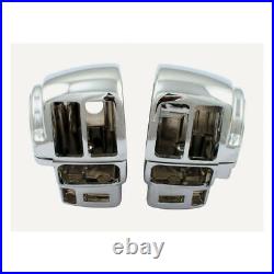 Boîtiers 1 Paire Chrome pour Harley-Davidson Touring 08-13 Tempomat + Radio + CB