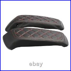 Couvercle sacoches rigides pour Harley Davidson Touring modèles 14-24 rouge