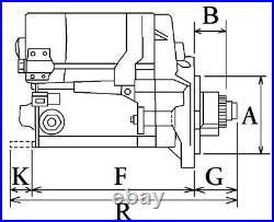 Démarreur Pour Harley Davidson Dyna Softail Touring Twincam 96 (1.4)