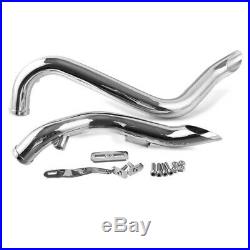 Echappement pour Harley-Davidson Sportster Dyna Softail Touring Drag Pipe chrome
