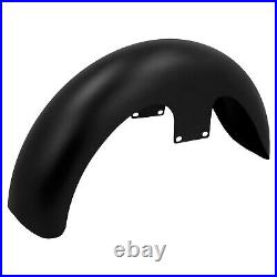 Garde-boue avant noir Matt 130/R21 pour Harley Touring Road King Street Glide