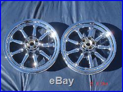 Harley Chrome 9 Rayons Roues Street Glide Electra Touring Complètement Vente