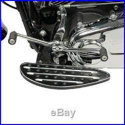 Marchepieds aluminium pour Harley Davidson Touring et Softail 86-20 noir