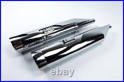 Monster Slip-On Silencieux Harley Davidson Échappement Ovale Pipes Touring Glide