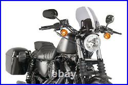PUIG Pare-Brise Naked N. G. Touring Harley D. Sportster Iron 2011 Fumée Clair