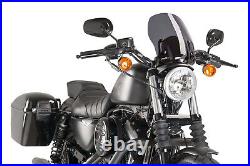 PUIG Pare-Brise Naked N. G. Touring Harley Sportster 883 Low 2004 Fumée Sombre
