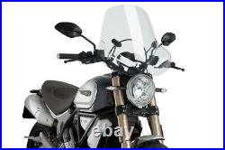 Pare-brise pour Harley Davidson Softail Fat Bob 114 18-21 Puig Touring II clair