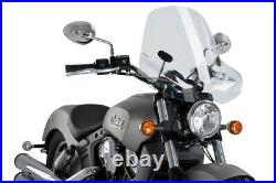 Pare-brise pour Harley Davidson Softail Fat Bob 18-19 Puig Touring II clair