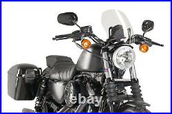 Puig Pare Brise Naked N. G. Touring Pour Harley D. Sportster 1200 Cb Custom 2014