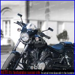 Rétroviseur noir moto pour Harley Softail Dyna V-Rod CVO Sportster Touring
