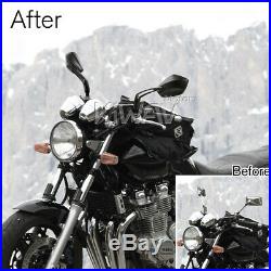Robust motorcycle rétroviseurs palm style noir aluminum CNC pour Harley Touring