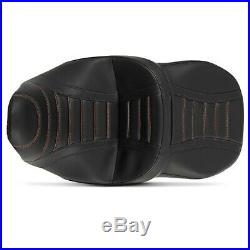Selle moto Craftride TG3 couture pour Harley Davidson Touring 09-20 noir