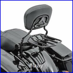 Sissy Bar avec porte bagages pour Harley Davidson Touring 09-20 noir