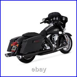 Vance & Hines Commode Duals Collecteur Noir, pour Harley-Davidson Touring 09-16